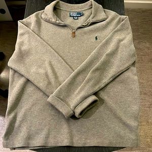 L quarter zip men’s polo sweater